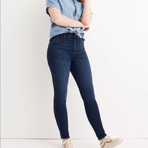 Madewell 29T 10” high rise skinny.
